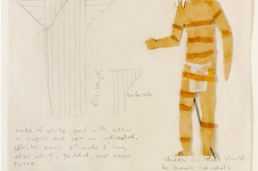 Costume design for 'King Lear ', Isamu Noguchi, 1955. Museum no. Circ.68/73 - 1960