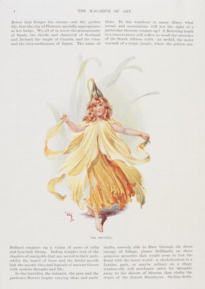 Daffodil costume design, Wilhelm, reproduced in The Magazine for Art, date unknown. Museum no. CIS:S.138-2001