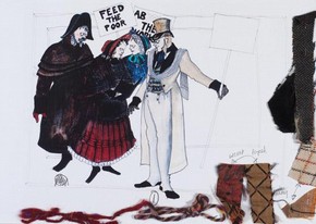 'Design bible' from ‘A Christmas Carol,' Lez Brotherston, 1992, Museum no. S.385 - 2002. © Lez Brotherston