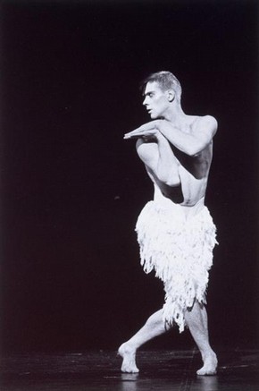 Adam Cooper as the Swan in ‘Swan Lake,' Lez Brotherston, 1995. Museum no. 2006AL4673