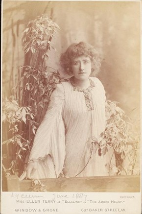 Ellen Terry as 'Ellaline' in ‘The Amber Heart’, Window and Grove, 1887