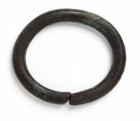 Solid bronze arm ring, about 1850. Museum no. 254-1898
