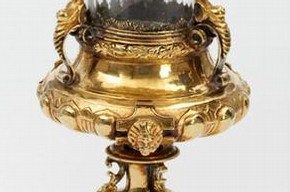 Reliquary, probably by Affabel Partridge, 1551. Lent by the Poor Clare Nuns of Much Birch, Hereford