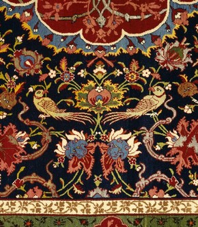 Detail of carpet, 1860 - 1880. Museum no. T.402-1910