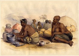 Zulu Woman Making Pottery, G. K. Childs for George French Angas's The Kaffirs Illustrated, 1849. Copyright British Museum