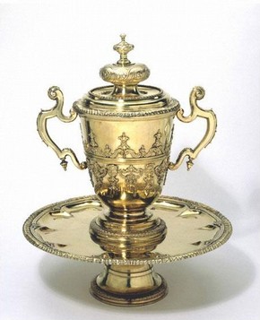 The Bingley Cups, mark of Philip Rollos, 1713-1714 , silver-gilt, London. Museum nos. M.30: 1,2,3-2008