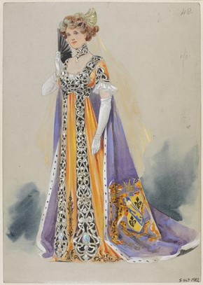 Costume design for 'The King of Cadonia' designed by Karl, 1908. Museum no. S.843 - 1982