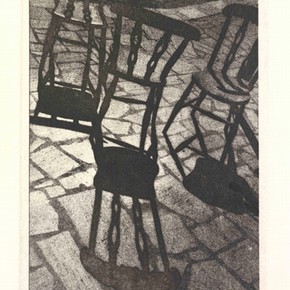 Margaret Macdonald Casson, 'Three Chairs', photo etching, about 1989-1994