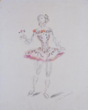 Costume for Princess Aurora in Act I of Marius Petipa’s Ballet 'The Sleeping Beauty', London, 1946. Museum no. S.55-1992