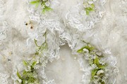 Detail of decoration on Costume for Sophie in Richard Strauss’s 'Der Rosenkavalier,' London, 1974. Museum no. S.263 – 1999