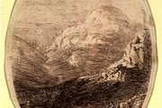 Paul Sandby, Landscape, probably in the Highlands, with a group of men surveying, 1750. Museum no. E.4345-1902