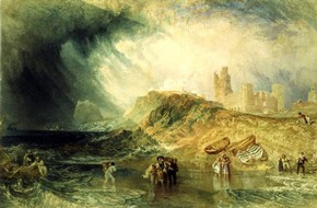Joseph Mallord William Turner, 'Holy Island, Northumberland'. Museum no. P.17-1943