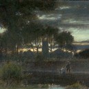 Albert Goodwin, 'Winchester College'. Museum no. P.32-1966