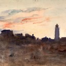 Hercules Brabazon Brabazon, 'View from the Artist's Window in Morpeth Terrace'. Museum no. P.19-1920