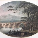 The Reverend William Gilpin (1724-1804) View from the bank of a river Watercolour