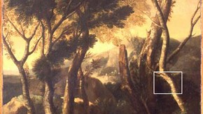 Gaspard Dughet Italian Landscape 1633-1635 Oil on canvas Click to enlarge