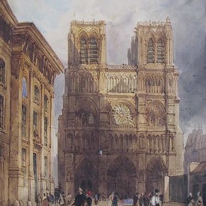 The Cathedral of Notre Dame, Paris, Thomas Shotter Boys (1803-1874) 1836 Click here for full size version and additional information for this image