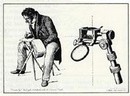 An illustration showing a diagram of a camera lucida, after a drawing by Cornelius Varley