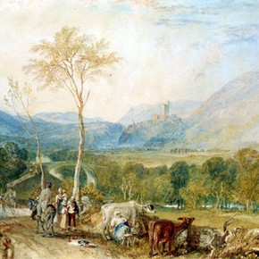 Joseph Mallord William Turner (1775-1851), Hornby Castle, from Tatham Church, 1816-1818, watercolour on paper, 29.2 x 41.9cm, Museum no. FA 88, Given by John Sheepshanks, 1857
