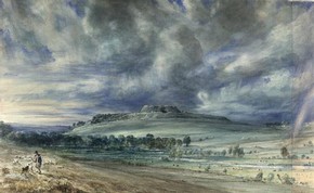 John Constable, 'Old Sarum'. Museum no. 1628-1888