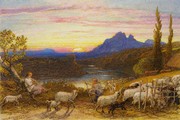 Samuel Palmer, 'Going to Fold', 1879. Museum no. P.35-1919