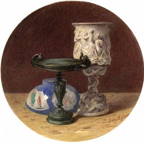 Benjamin Richard Green, 'Still Life with Vases'. Museum no. P.3-1920