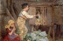 Charles Green, 'The Rabbit Hutch', 1865. Museum no. 407-1891