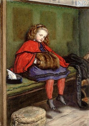 Sir John Everett Millais, 'My Second Sermon: Millais' Daughter Effie'. Museum no. 399-1901