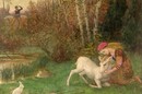 Arthur Hughes, 'The White Hind'. Museum no. P.8-1966