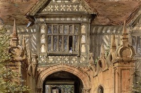 Joseph Nash, 'Speke Hall, Lancashire', 1849. Museum no. 1036-1873