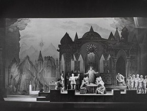 Production photograph of Rimsky-Korsakov’s opera 'Le Coq d’Or', London, 1954, photograph by Houston Rogers