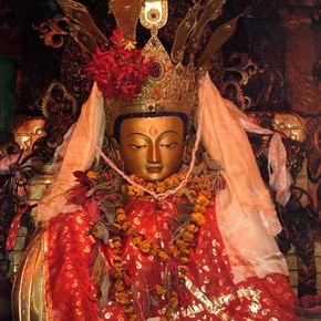 Image of Amitaba, Swayambhunath, Kathmandu, Nepal. © John Huntington