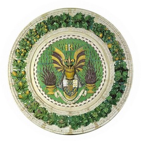 Stemma of René of Anjou by Luca della Robbia, 1466–78. Museum no. 6740-1860