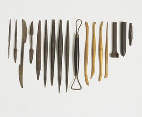 Sculptor's tool set, 1760-1770. Museum no. A.10-1998