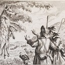 'Le Loup Sous la Peau d'une Brebis' (The Wolf in Sheep's Clothing), etching after Francis Barlow, from 'Fables d'Ésope', about 1790. Published by Henri Remoissenet, Paris. National Art Library Pressmark: 60.Z.272