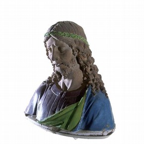 Bust of Christ, Giovanni della Robbia, early 16th century, Museum no. 476-1864