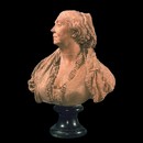 Terracotta portrait of Eugénie Maria Wynne, by Aimé-Jules Dalou, 1875. Museum no. A.2-1984
