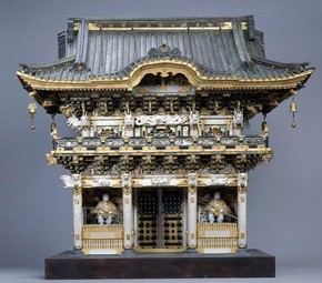 Model of The Yomei-mon gate the The Tomb of Shogun Ieyasu Tokugawa at Nikko. Japan, 1875 - 1900. Museum no. W.5-1918