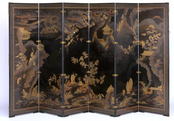 Six-fold screen, Japan, 1670-1700. Museum no. FE.50-1980
