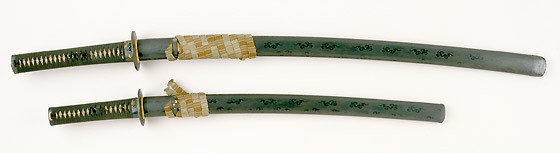 Daisho; matching katana and wakizashi, Japan, c.1800. Museum no. M.20:1-1949