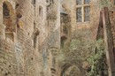 Walter Paris, 'Court in the Abbey of Mont St. Michel, Normandy'. Museum no. 338-1880