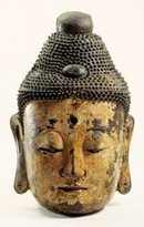 Head of Buddha, Chinese (Tang Dynasty) 700-900 AD. Museum no. M.3-1936.