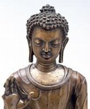 Standing figure of the Buddha Sakyamuni, East India, Late 6th - early 7th century. Museum no. IS.3-2004
