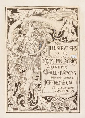 Design for ‘Illustrations of the Victorian Series and Other Wall-Papers’, Walter Crane, about 1887. Museum no. E.10-2009