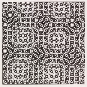 Paul Brown, 'Untitled Computer Assisted Drawing', 1975. Museum no. E.961-2008. Given by the American Friends of the V&A through the generosity of Patric Prince