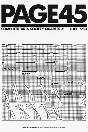 Cover of 'Page' issue 45, 1980. Courtesy of the Computer Arts Society, London