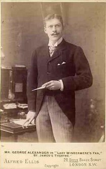 George Alexander as Lord Windermere, Alfred Ellis, 1892