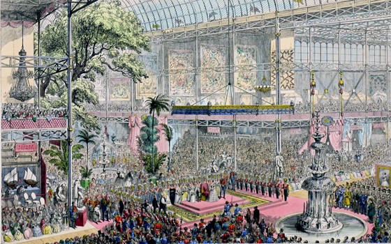 The Opening of the Great Industrial Exhibition of All Nations by George Cruikshank and David Bogue. Museum no. CIS 19648