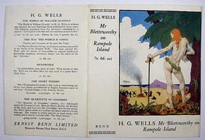Dust jacket design by Sir William Orpen for 'Mr. Blettsworthy on Rampole Island’, published London, Ernest Benn, 1928. Museum no. AAD/1995/8/05/205