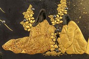 The Mazarin Chest (detail showing women picking flowers), Japan, about 1640. Museum no. 412:1-1882